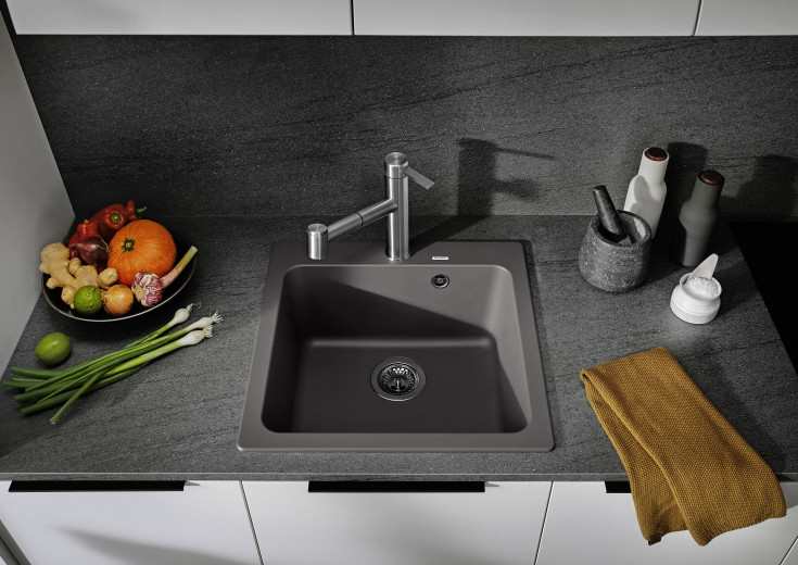 Blanco Naya 5 UX diskbänk, 51,5x51 cm, antracit