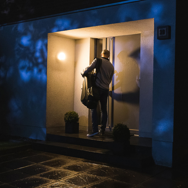 Ledvance Smart+ Wifi Round udendørs væglampe, kamera