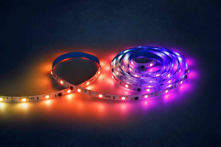 Eglo LED strip med farget lys & mikrofon, 5 meter