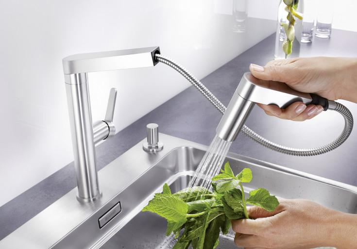 Blanco Panera kjøkkenarmatur, stål