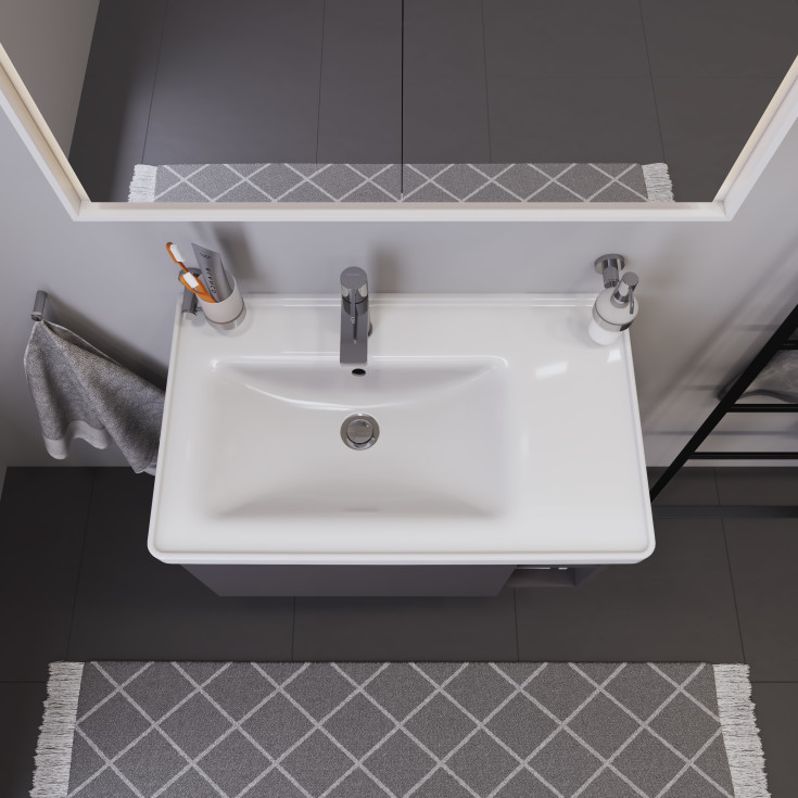 Duravit D-Neo servantskap, 78,4x45,2 cm, matt grå