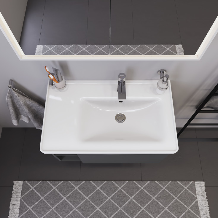 Duravit D-Neo servantskap, 78,4x45,2 cm, matt grå