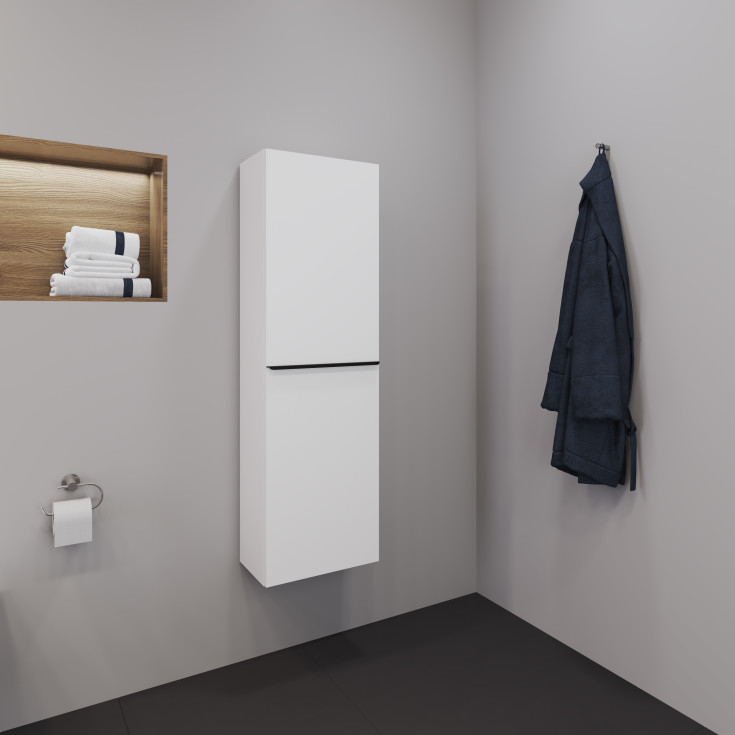 Duravit D-Neo højskab, 40x132 cm, mat hvid
