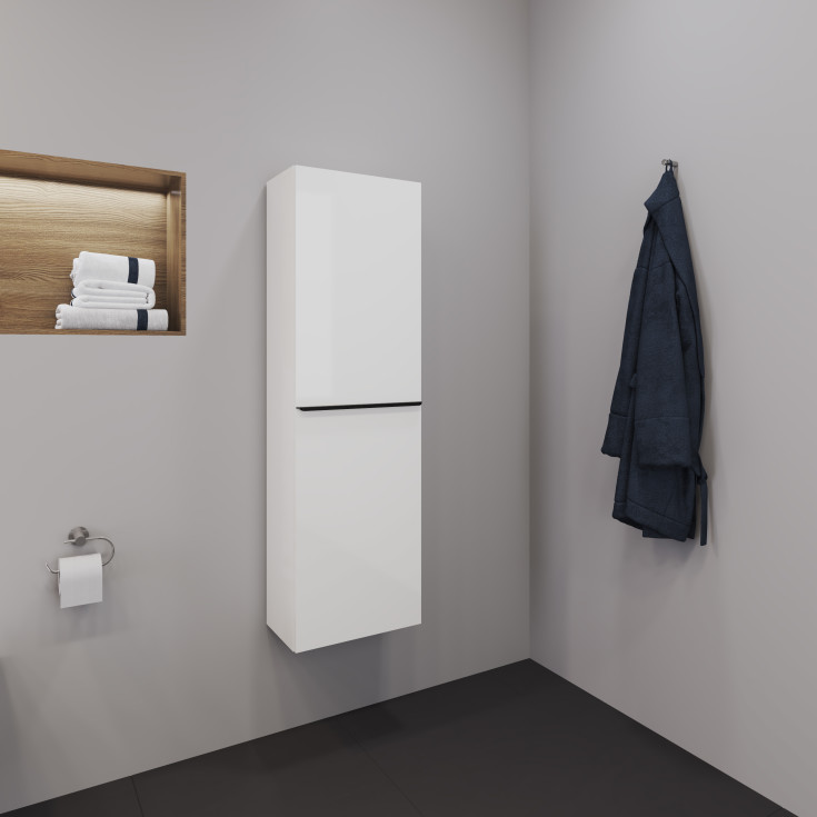 Duravit D-Neo højskab, 40x132 cm, hvid højglans