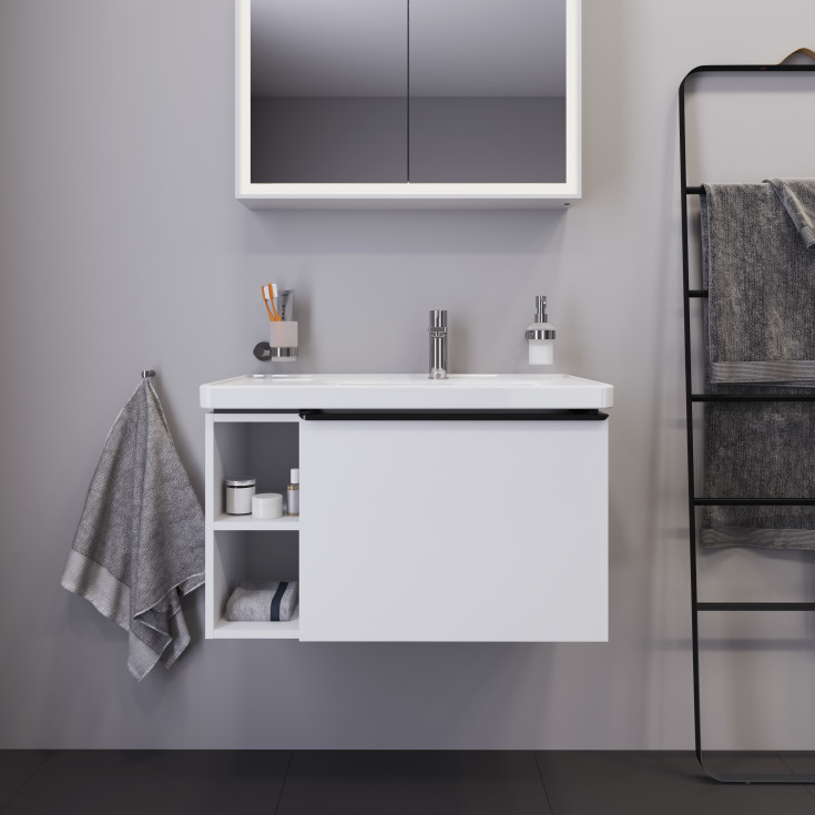 Duravit D-Neo servantskap, 78,4x45,2 cm, matt hvit