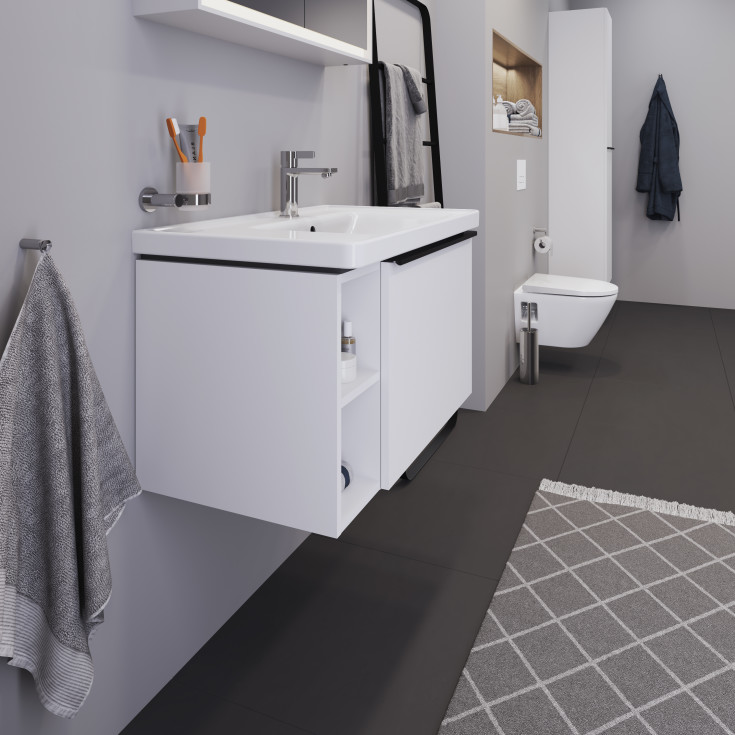 Duravit D-Neo servantskap, 78,4x45,2 cm, matt hvit