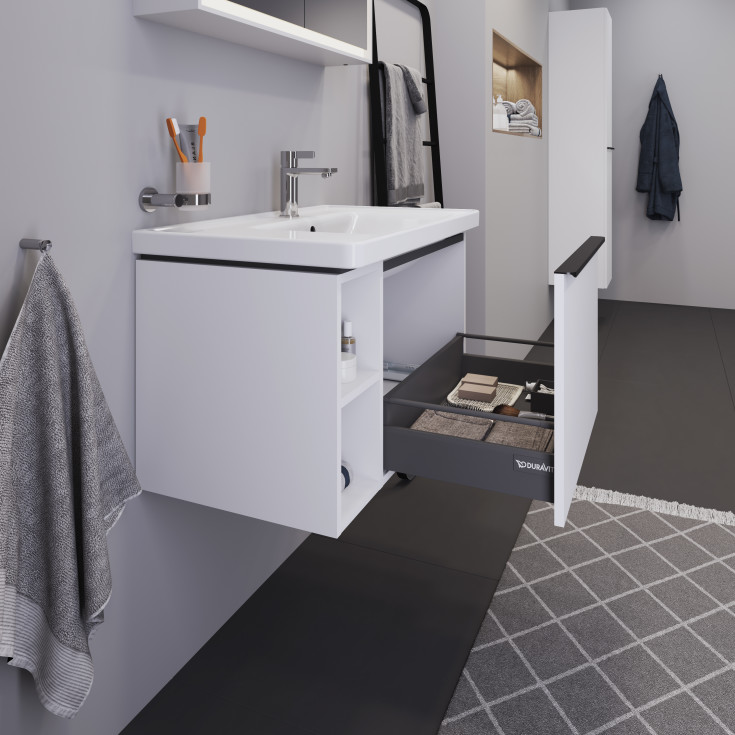 Duravit D-Neo servantskap, 78,4x45,2 cm, matt hvit