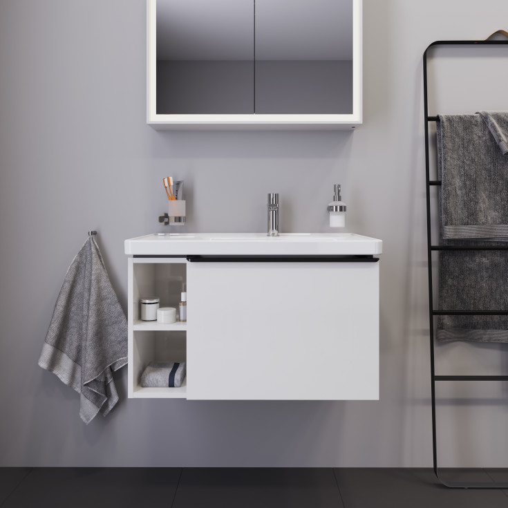 Duravit D-Neo servantskap, 78,4x45,2 cm, høyglans hvit