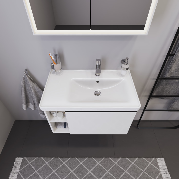 Duravit D-Neo underskåp, 78,4x45,2 cm, högglans vit