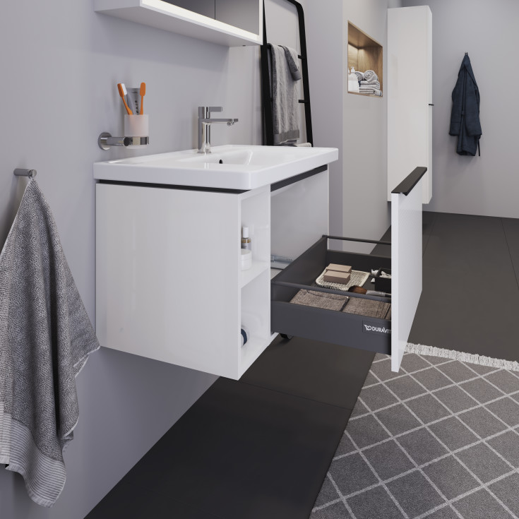 Duravit D-Neo servantskap, 78,4x45,2 cm, høyglans hvit