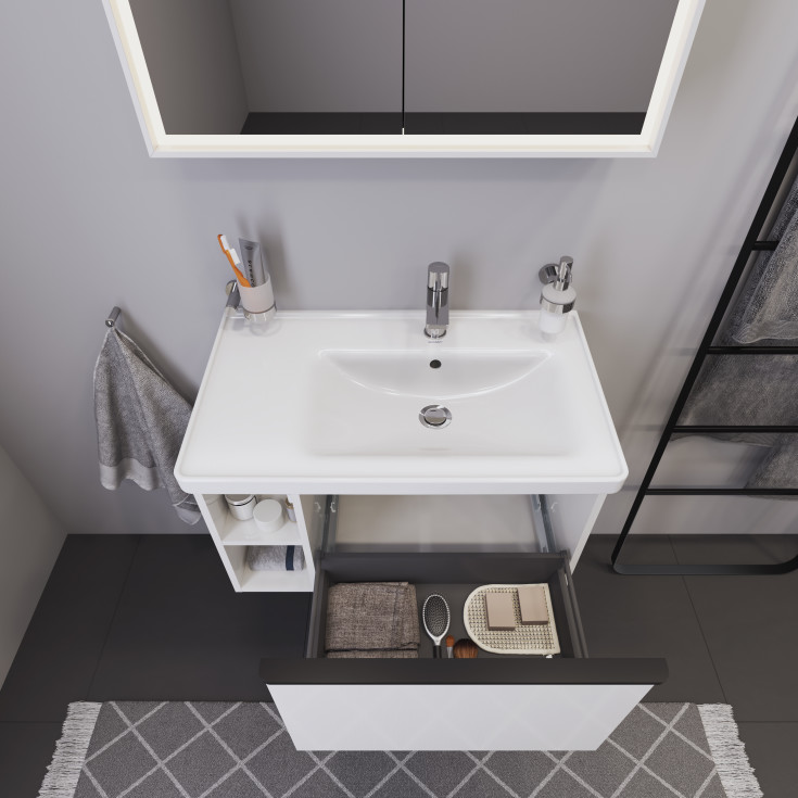 Duravit D-Neo underskåp, 78,4x45,2 cm, högglans vit