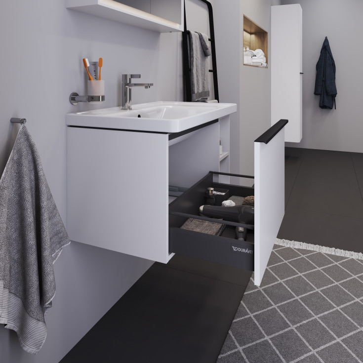 Duravit D-Neo servantskap, 78,4x45,2 cm, matt hvit
