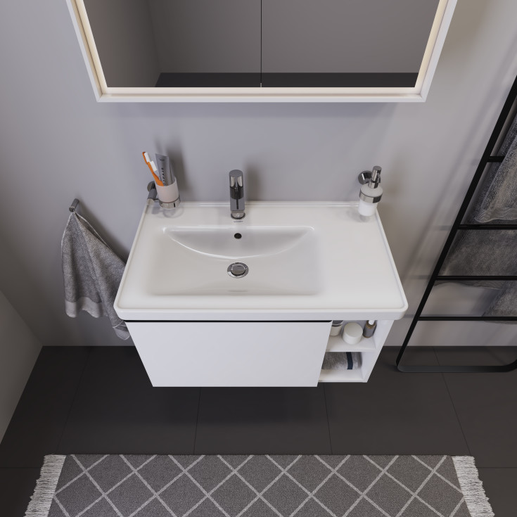 Duravit D-Neo servantskap, 78,4x45,2 cm, høyglans hvit