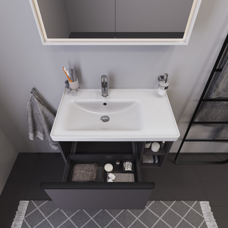 Duravit D-Neo underskåp, 78,4x45,2 cm, matt grå