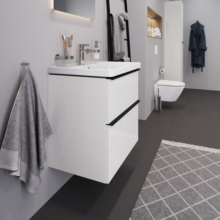 Duravit D-Neo møbelpakke, 65x48 cm, høyglans hvit