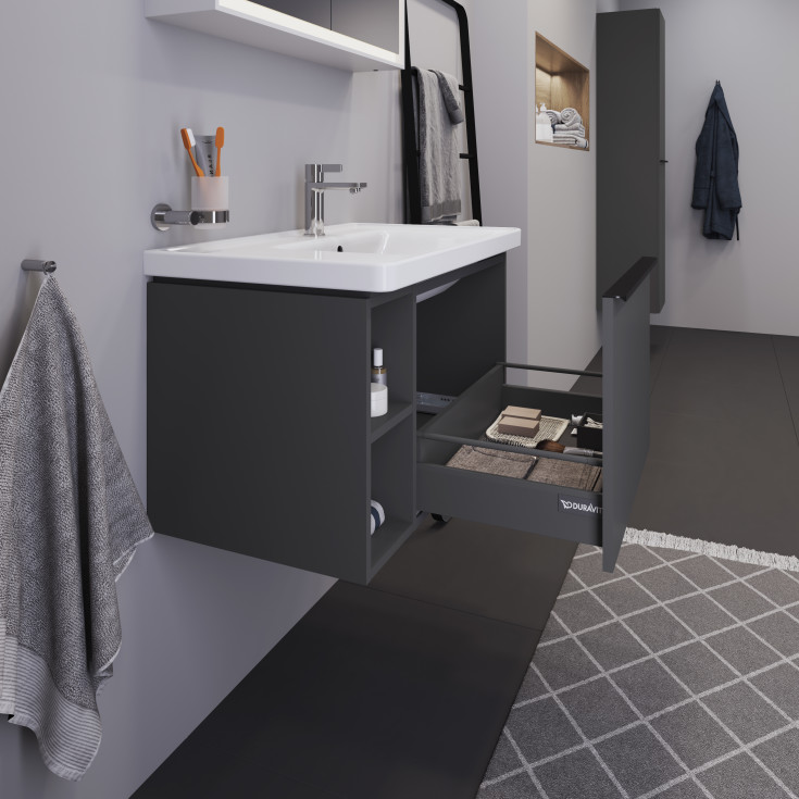 Duravit D-Neo servantskap, 78,4x45,2 cm, matt grå