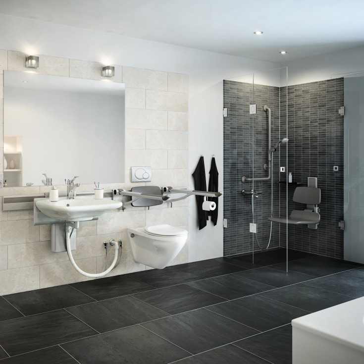 Pressalit Care Plus glider, grå