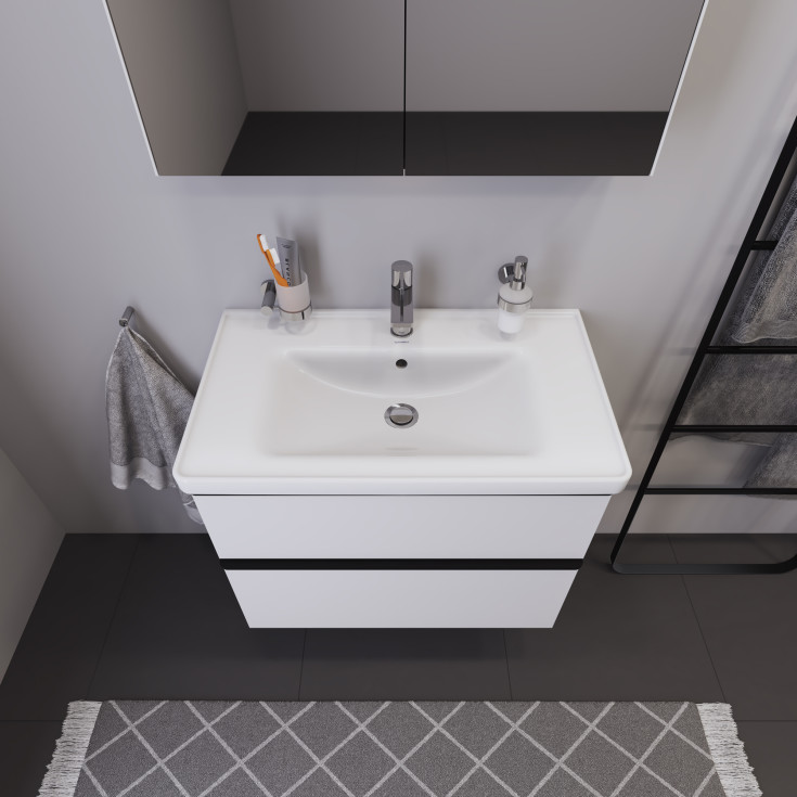 Duravit D-Neo møbelpakke, 80x48 cm, matt hvit