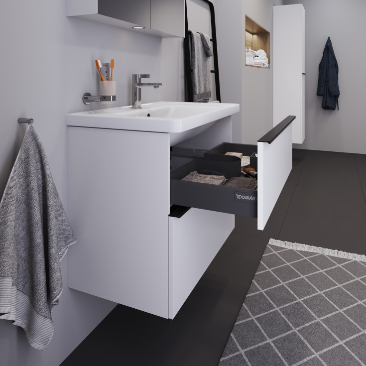 Duravit D-Neo møbelpakke, 80x48 cm, matt hvit