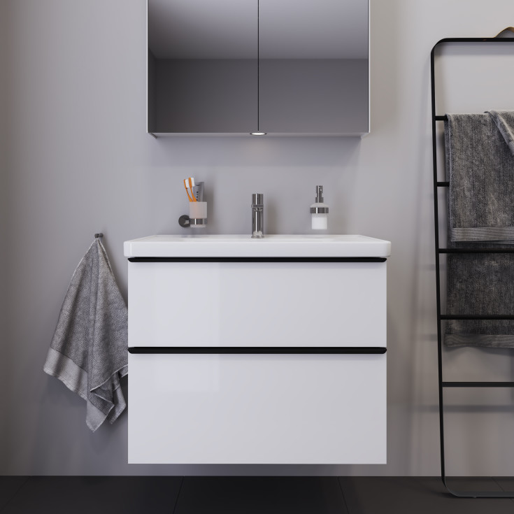 Duravit D-Neo møbelpakke, 80x48 cm, høyglans hvit