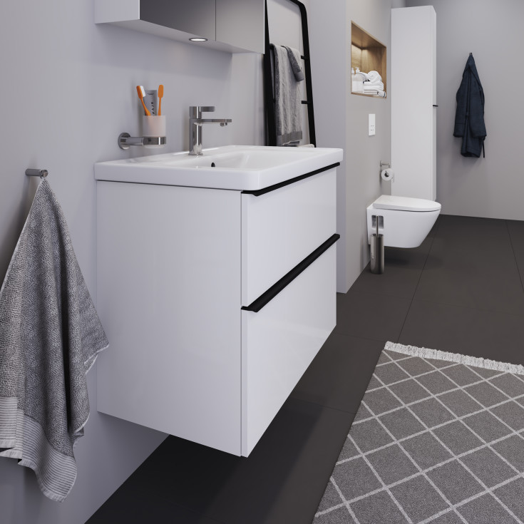 Duravit D-Neo möbelpaket, 80x48 cm, högglans vit