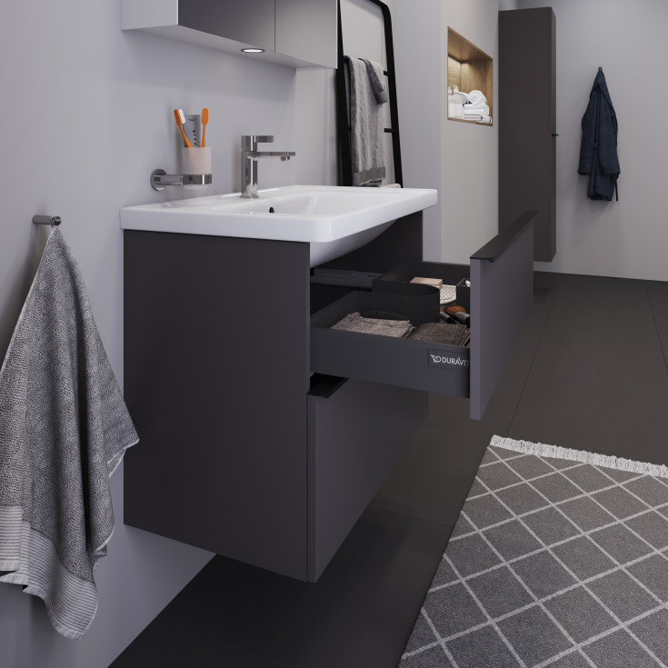 Duravit D-Neo møbelpakke, 80x48 cm, matt grå