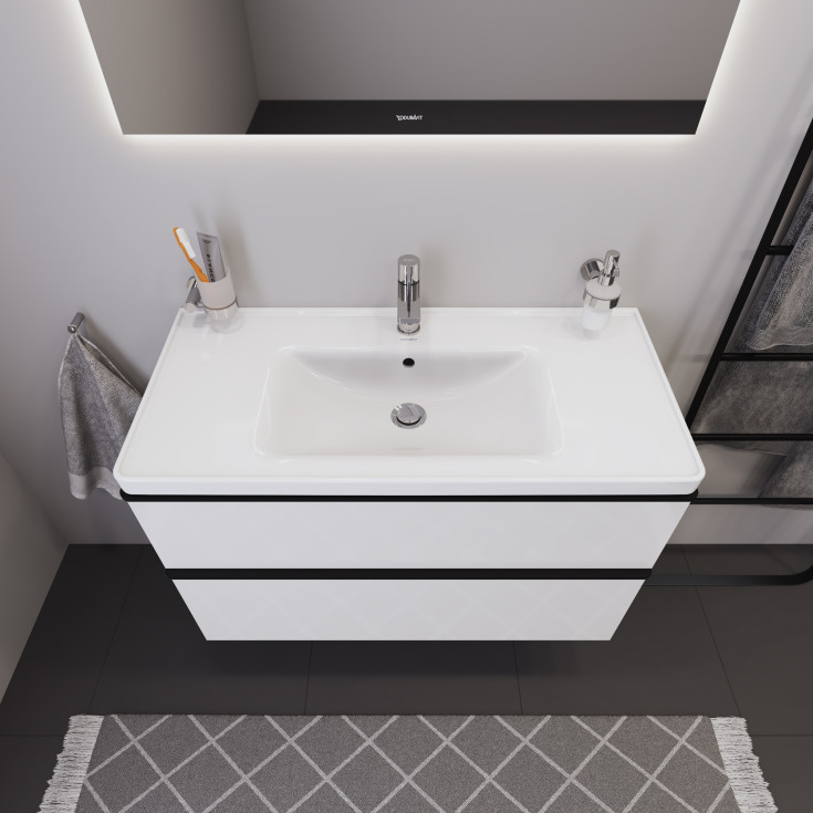 Duravit D-Neo möbelpaket, 100x48 cm, högglans vit