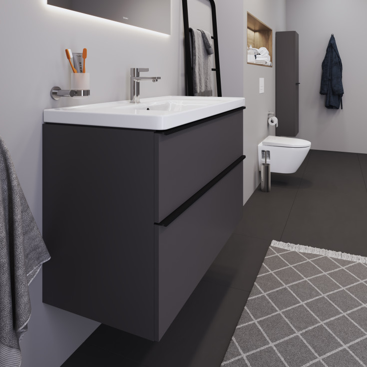 Duravit D-Neo møbelpakke, 100x48 cm, matt grå