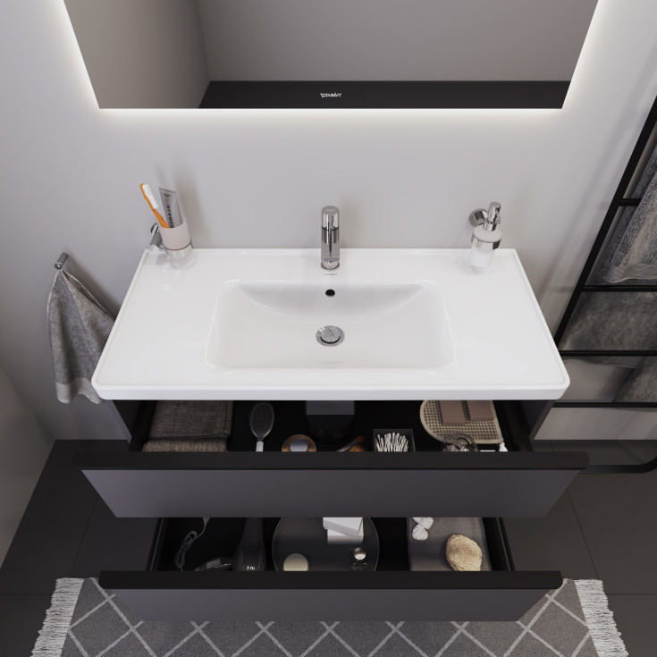 Duravit D-Neo möbelpaket, 100x48 cm, matt grå