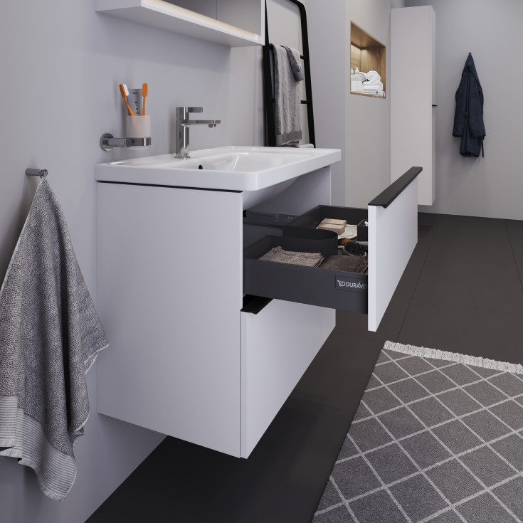 Duravit D-Neo servantskap, 78,4x45,2 cm, høyglans hvit