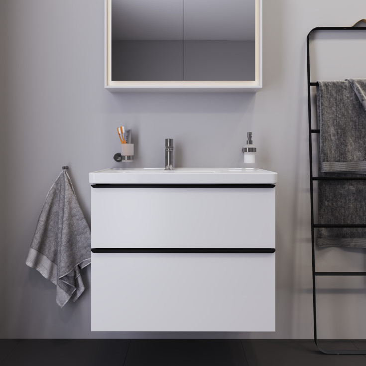 Duravit D-Neo servantskap, 78,4x45,2 cm, matt hvit
