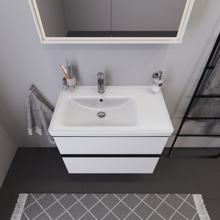 Duravit D-Neo servantskap, 78,4x45,2 cm, matt hvit