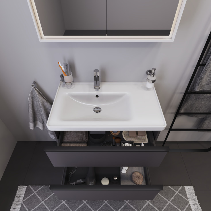 Duravit D-Neo underskåp, 78,4x45,2 cm, matt grå