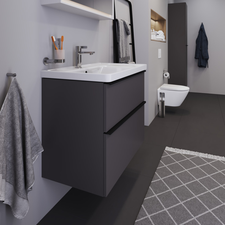 Duravit D-Neo servantskap, 78,4x45,2 cm, matt grå
