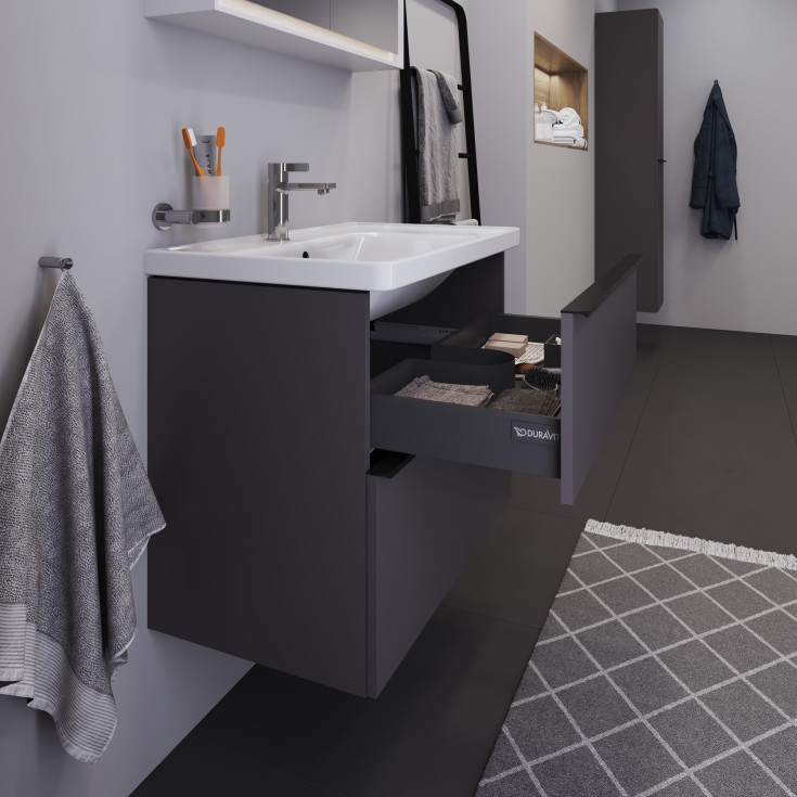 Duravit D-Neo servantskap, 78,4x45,2 cm, matt grå