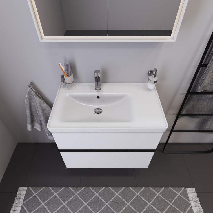 Duravit D-Neo servantskap, 78,4x45,2 cm, høyglans hvit