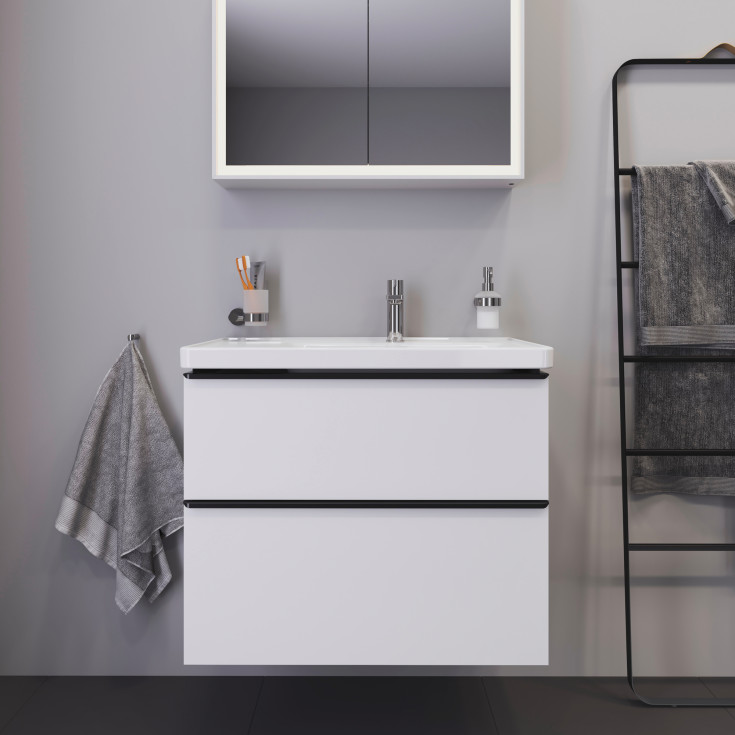 Duravit D-Neo servantskap, 78,4x45,2 cm, høyglans hvit