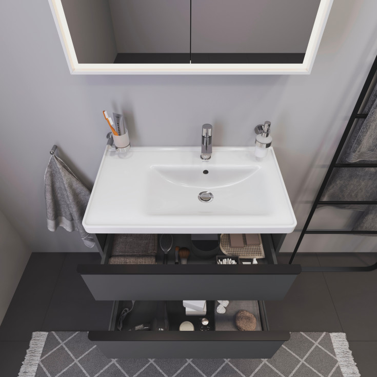 Duravit D-Neo underskåp, 78,4x45,2 cm, matt grå