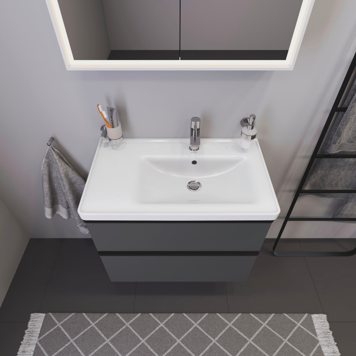 Duravit D-Neo servantskap, 78,4x45,2 cm, matt grå