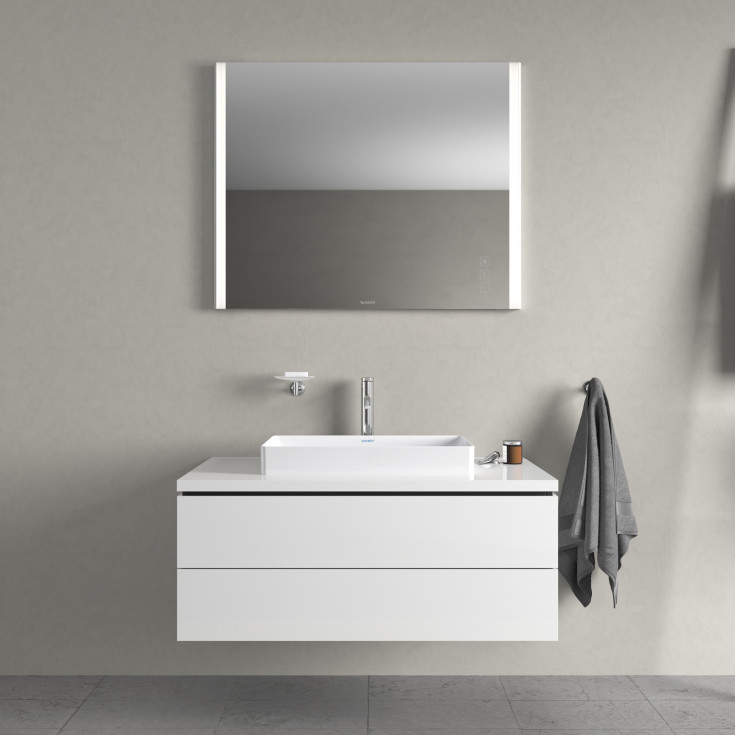 Duravit DuraSquare toppmontert servant, 60x34,5 cm, med wondergliss, hvit