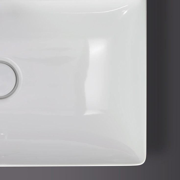 Duravit DuraSquare toppmontert servant, 60x47 cm, hvit