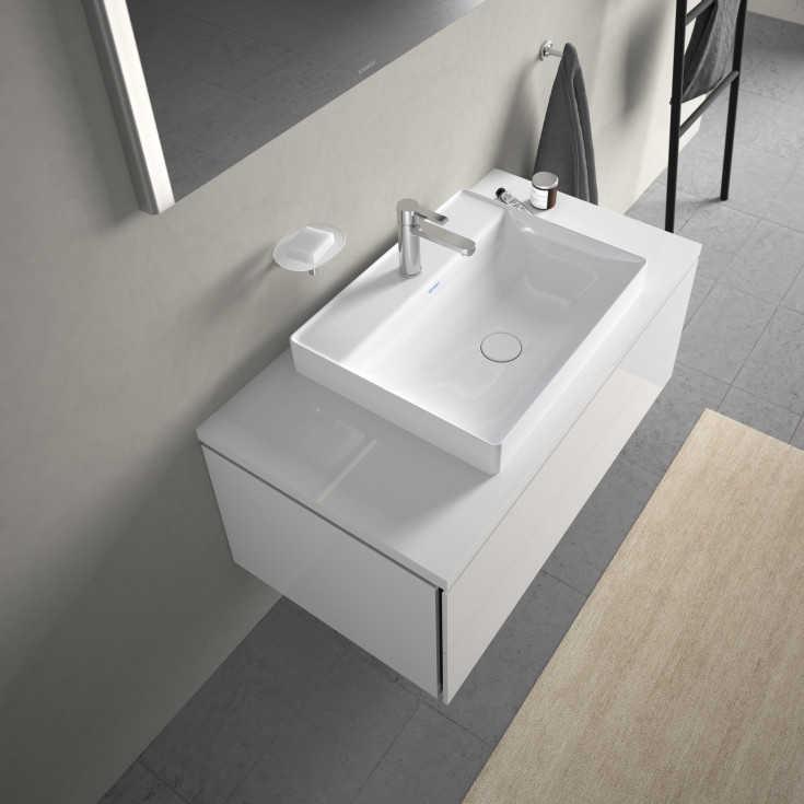 Duravit DuraSquare toppmontert servant, 60x47 cm, hvit
