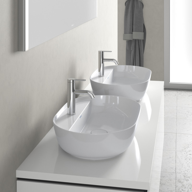 Duravit Luv toppmontert servant, 60x40 cm, med wondergliss, hvit