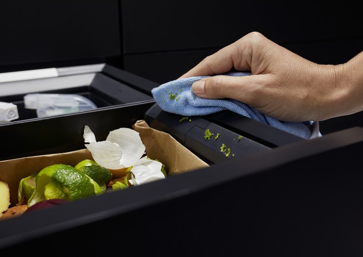 Blanco Flexon II Low 50/2 affaldssystem, 38 liter, sort