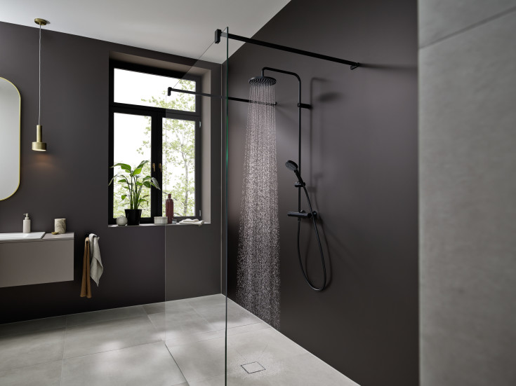 Hansgrohe Vernis Blend 200 dusjsett, sort