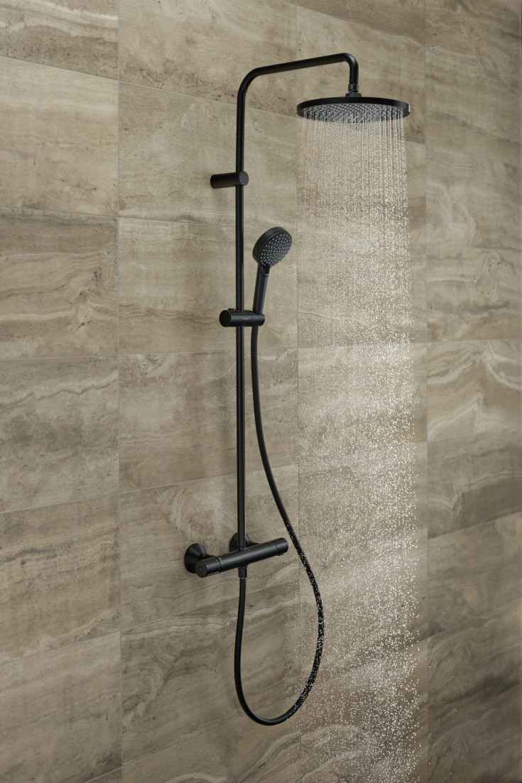 Hansgrohe Vernis Blend 240 brusesæt, mat sort