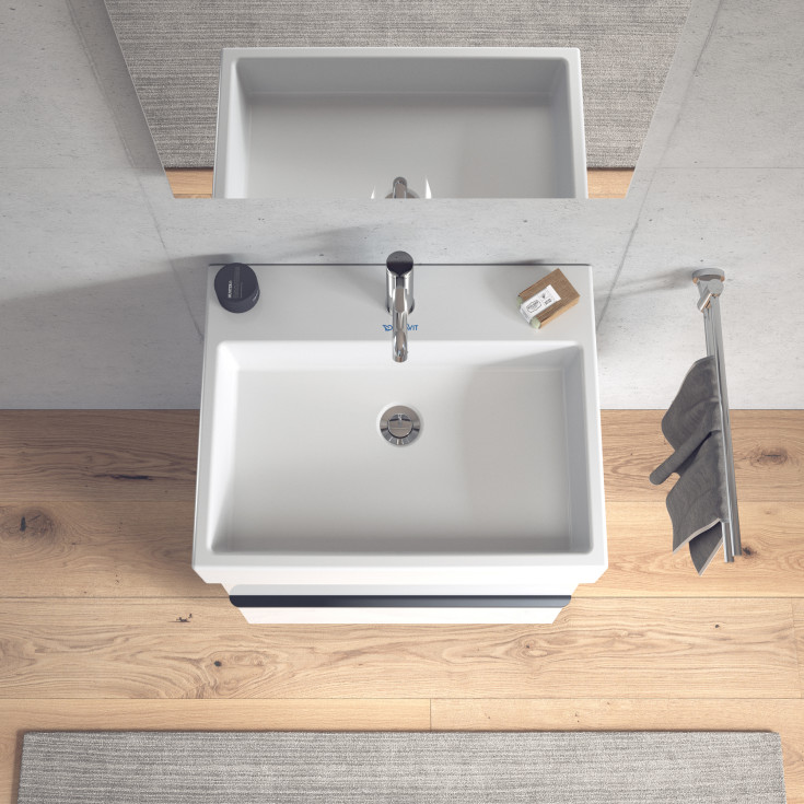 Duravit Vero Air møbelservant, 60x47 cm, med wondergliss, hvit