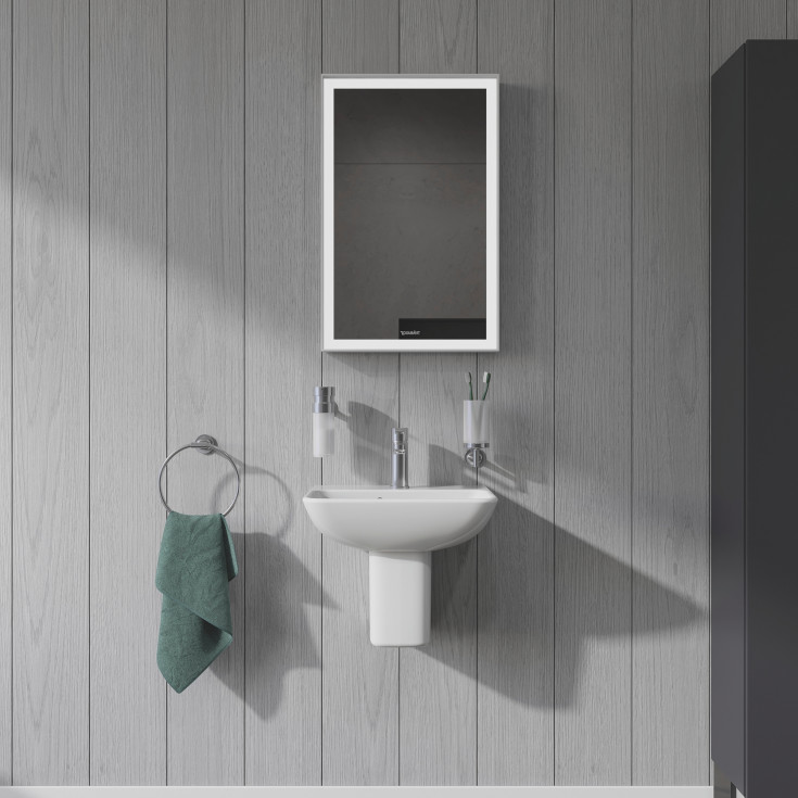Duravit Me By Starck vegghengt servant, 45x32 cm, hvit