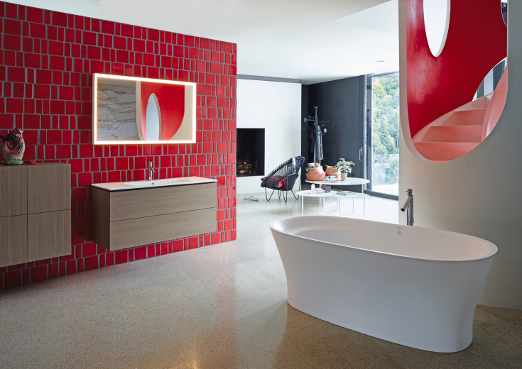 Duravit Me by Starck tvättställ, 123x49 cm, vit