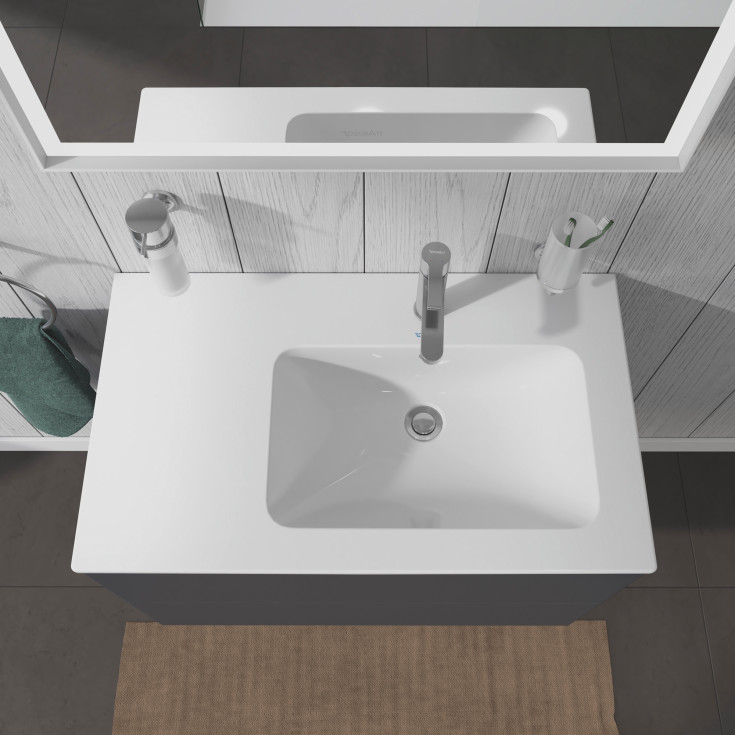 Duravit Me by Starck tvättställ, 83x49 cm, höger, matt vit